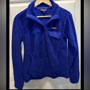 Patagonia Re-Tool Snap-T Fleece Pullover Jacket Women’s Medium Blue